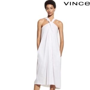 NEW Vince Twist Front Halter Dress Goddess Toga Greek Roman Halloween Medium